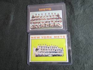 125. 1964 & 1972 Topps Mets Team Ca...