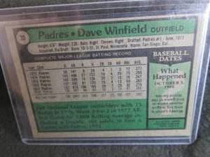 129. 1979 Topps Dave Winfield Card...