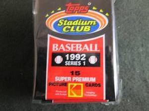 135. 1992 Topps Stadium Club Packs...