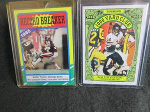 146. 1986 Topps Walter Payton Cards...