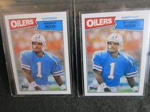 147. 2 1987 Topps Warren Moon Cards...