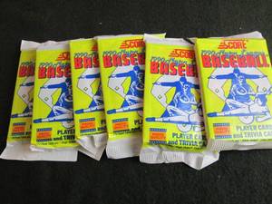 157. 6 1990 Score Baseball Packs...
