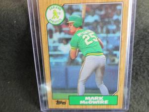 163. 1987 Topps Mark McGwire Card...