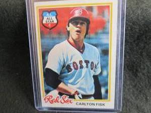 172. 1978 Topps Carlton Fisk Card...
