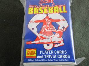 180. 7 1989 Score Baseball Packs...