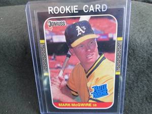 184. 1987 Donruss Mark McGwire Rook...