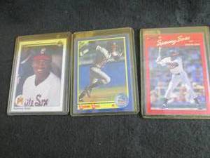 189. 3 Sammy Sosa Rookie Cards...
