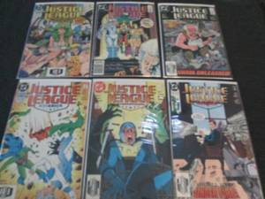 215. 6 Justice League Comic Book...