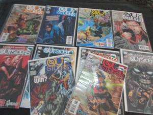 220. 10 Out Siders Comic Books...