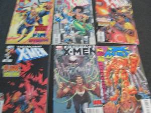 225. 6 X Man Comic Books...