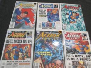 234. 6 Action Comic Books...