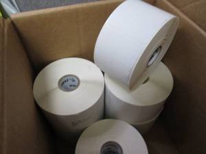 6- 1000 ct Zebra Labels...