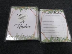5 Sets Over Under Baby Shower Game ...