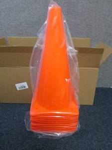 12- 12 inch Orange Traffic Cones...