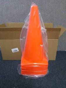12- 12 inch Orange Traffic Cones...
