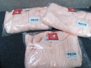 3- Baby Sweater Rompers 3-6 mo....