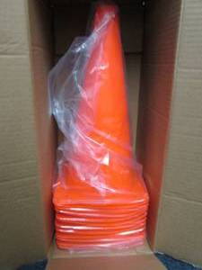 12- 12 inch Orange Traffic Cones...