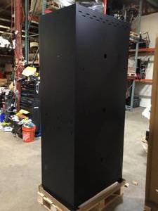 Husky Heavy Duty Welded 20-Gauge Steel Freestanding Garage Cabinet in Black (36 in. W x 81 in. H x 24 in. D) Customer Returns See Terms on Auction