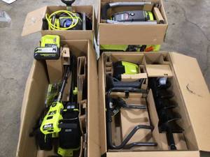 Lot of Mixed Assorted Ryobi Power Toolsl Various Models and Conditions Customer Returns See Terms on Auction