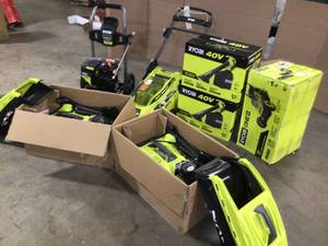 Lot of Mixed Assorted Ryobi Lawn Care Power Toolsl Various Models and Conditions Customer Returns See Terms on Auction