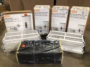 Lot of Mixed  Assorted Utilty Cabinets and Shelving   Various Models and Conditons Customer Returns See Terms on Auction