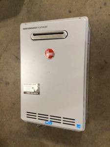 Rheem Performance Platinum 8.4 GPM Natural Gas High Efficiency Outdoor Tankless Water Heater Customer Returns See Terms on Auction