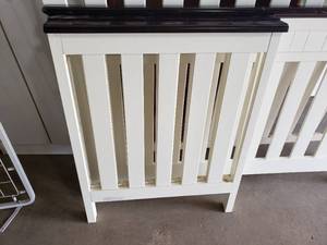 lot 7 image: Black and White Baby Crib