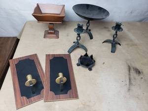 lot 61 image: Candle Holders and Bowls