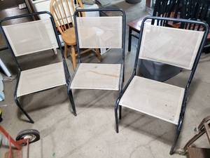 lot 111 image: 3 Patio Chairs