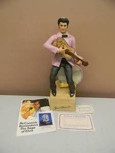VINTAGE 1977 Elvis Presley Elvis A SECOND IN A SERIES - MCCORMICK WHISKEY DECANTER MUSIC BOX - STILL IN ORIGINAL BOX WITH COA - 1977 FANTASTIC PIECE - NICE - APPROX 16 - SEE PICTURES