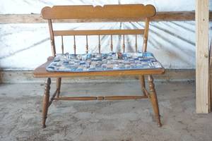 lot 42 image: Wood Bench