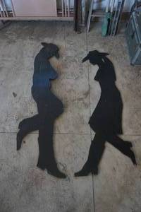 lot 120 image: Cowboy Girl Cutouts