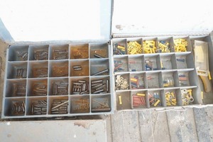 lot 152 image: Large assortment of bolts & electrical connectors