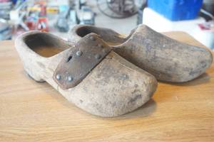 lot 196 image: Wooden Shoes