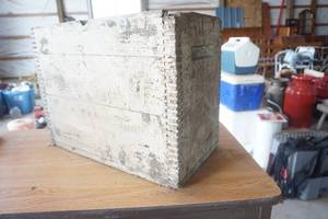 lot 240 image: Vintage wood box