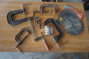 lot 253 image: C-clamps-Sawblades