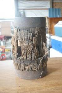 lot 293 image: Antique Wood Wheel Hub