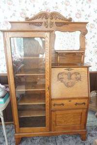 lot 507 image: Antique Wood Secretary