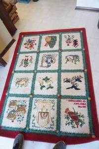 lot 512 image: 12 days of Christmas rug