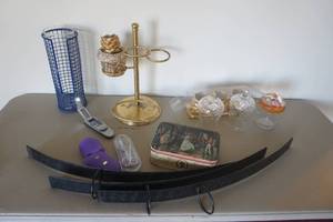 lot 528 image: Candle Holders -Vintage Can-Plant-holder
