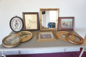 lot 535 image: Framed Pictures-Mirror-Wall art