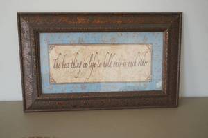 lot 615 image: Rustic Metal Framed Decor