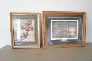 lot 621 image: Framed Wall Decor