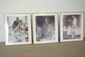lot 624 image: Framed Norman Rockwells