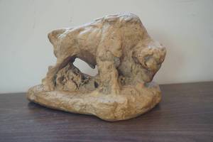 lot 696 image: Buffalo Statue