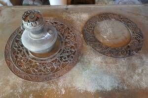 lot 788 image: Vintage lamps-grates