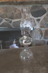 lot 790 image: vintage glass lantern