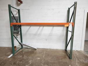 Pallet Racking (Tear Drop Style) - Uprights (2), Cross Beams (2), Grates (2)
