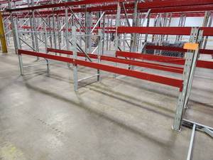 Pallet Racking - Uprights (3), Cross Beams (4), Grates (4)