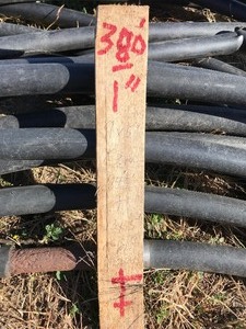 1 Black Plastic Water Line (380)
